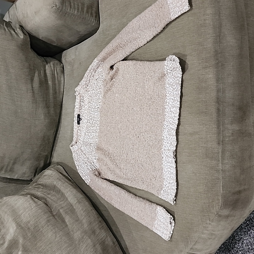 Tan multi sweater size large